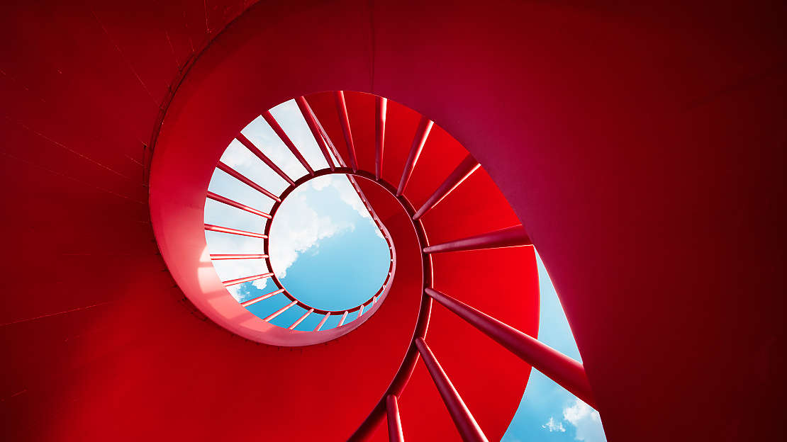Red swirl