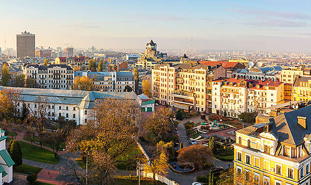 aerial view Kyiv