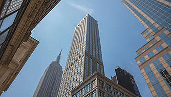 Manhattan buildings empire sky NYC