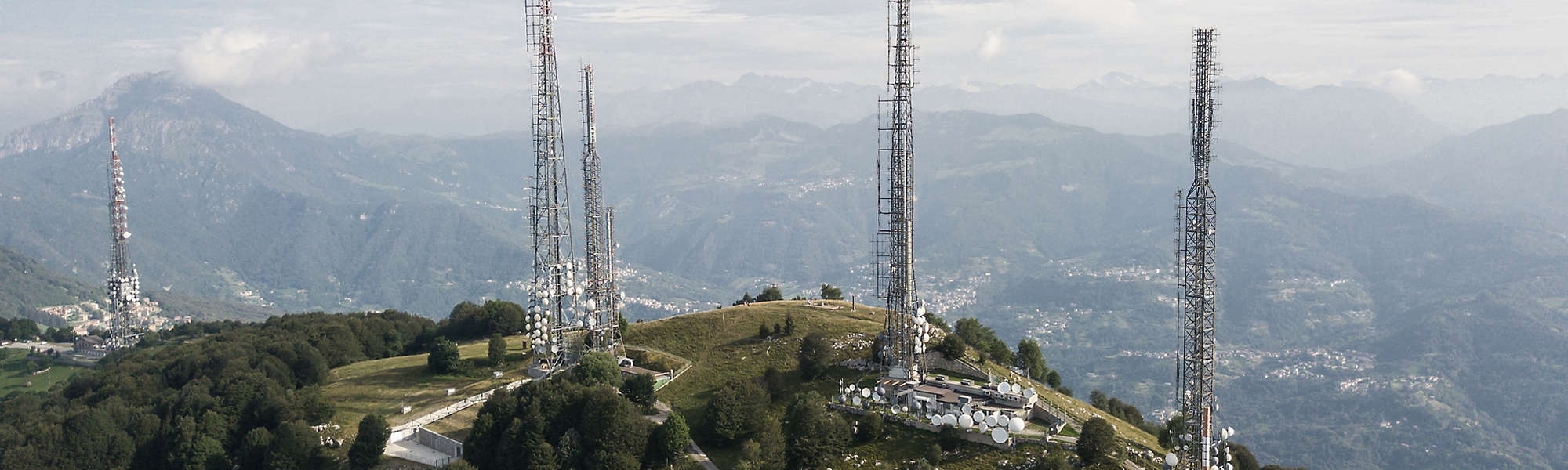Towers on Linzone mountain peak.