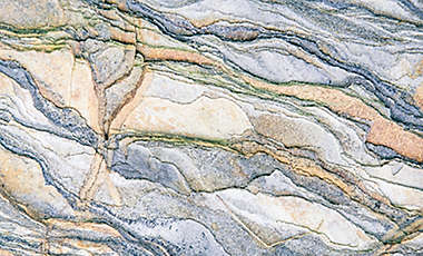 Rock layers colorful formation