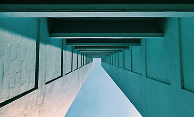 Concrete architectural tunnel