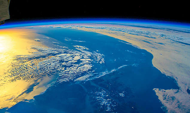 Arial view of earth