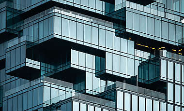 Glass Office Building Banner