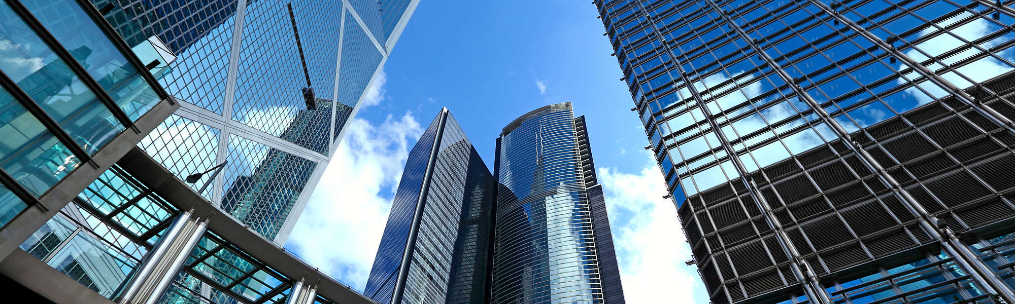 Office building sky upward