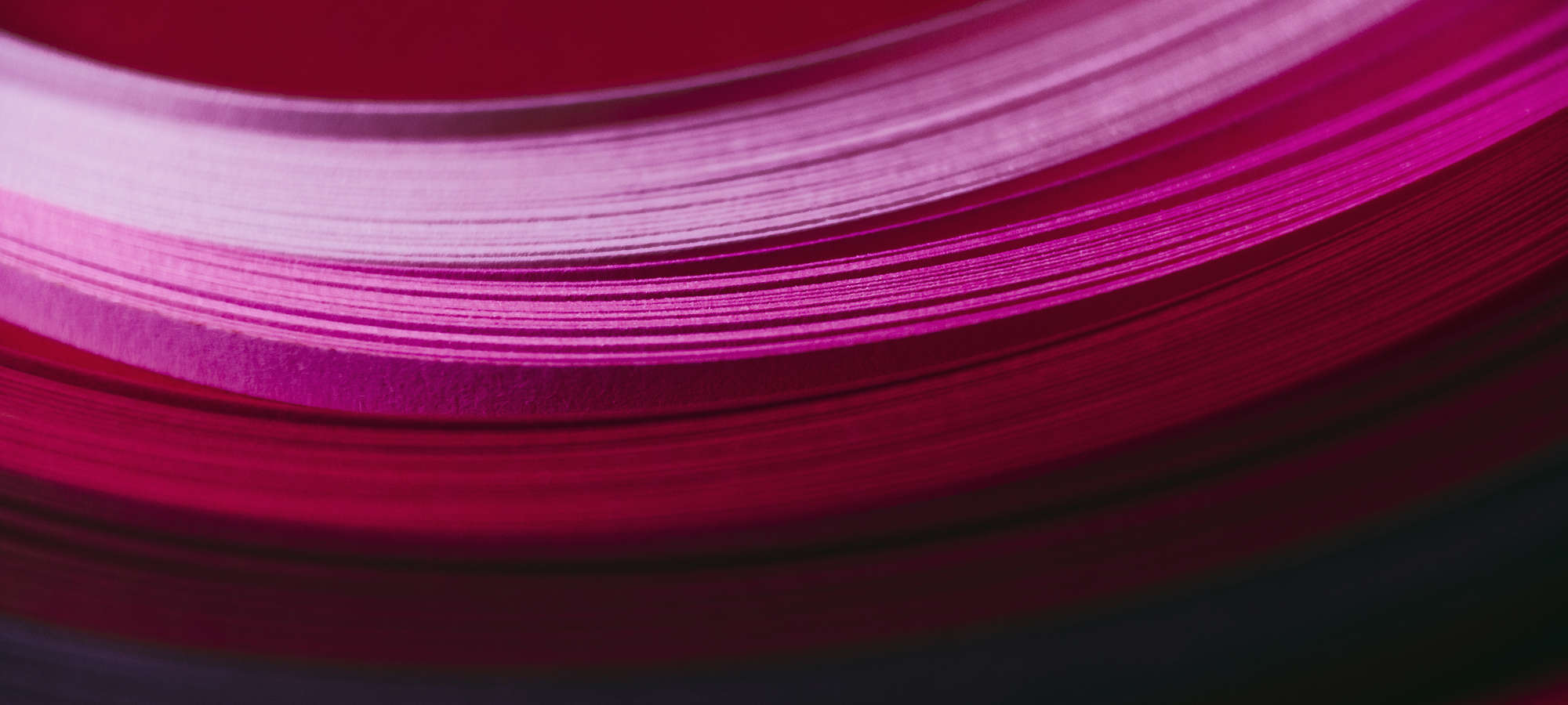 Abstract pink red paper wave