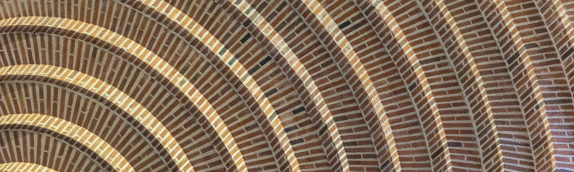Church brick spiral circle pattern
