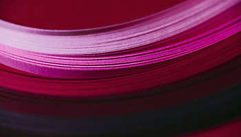 Abstract pink red paper wave