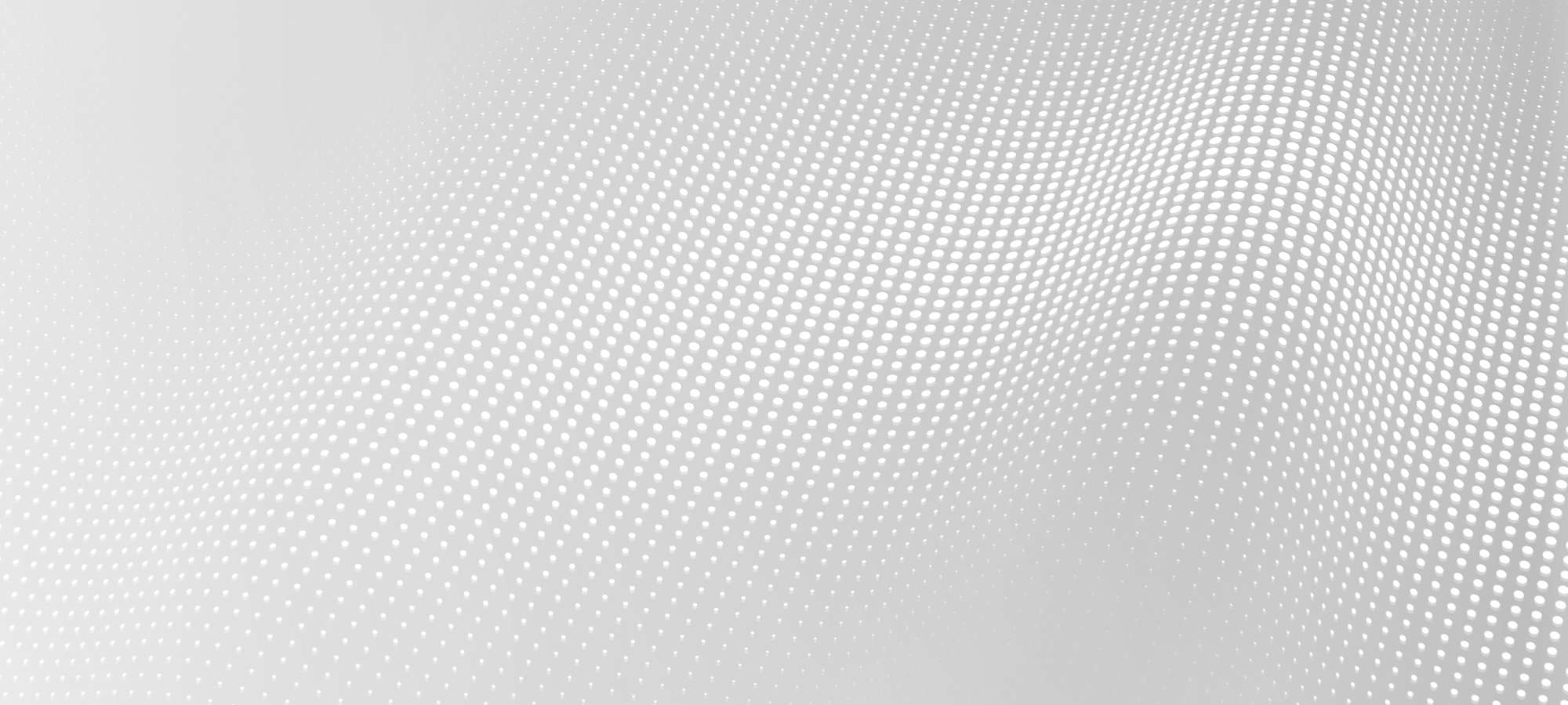 Wave pattern of white dots on a gray background