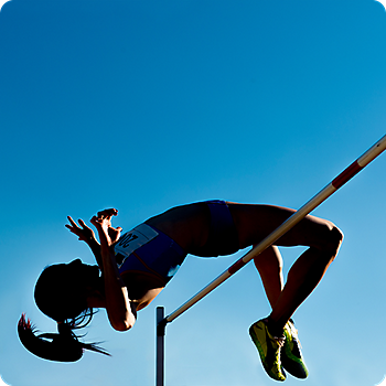 athelete high jump