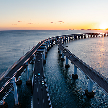 Bridge over water